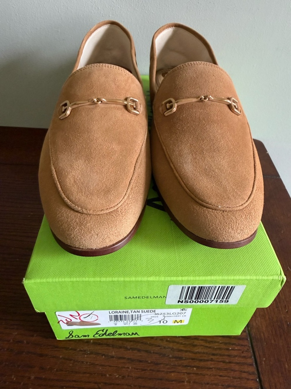 Sam Edelman Tan Suede Horsebit Loafers - Picture 6 of 8